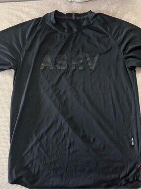 ASRV black performance tee